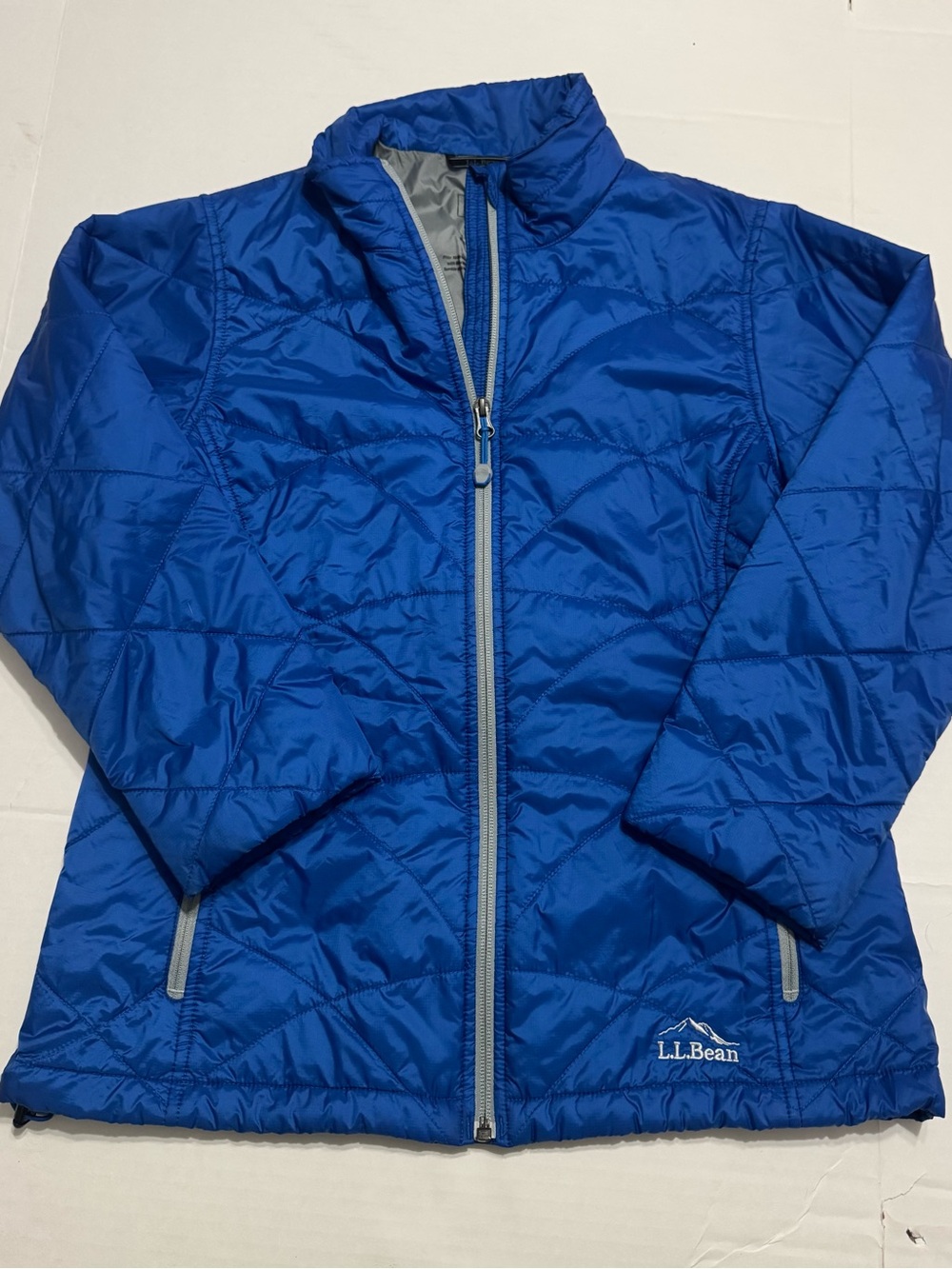 L.L.Bean Quilted Insulated Jacket Women's Size Small Petite Blue